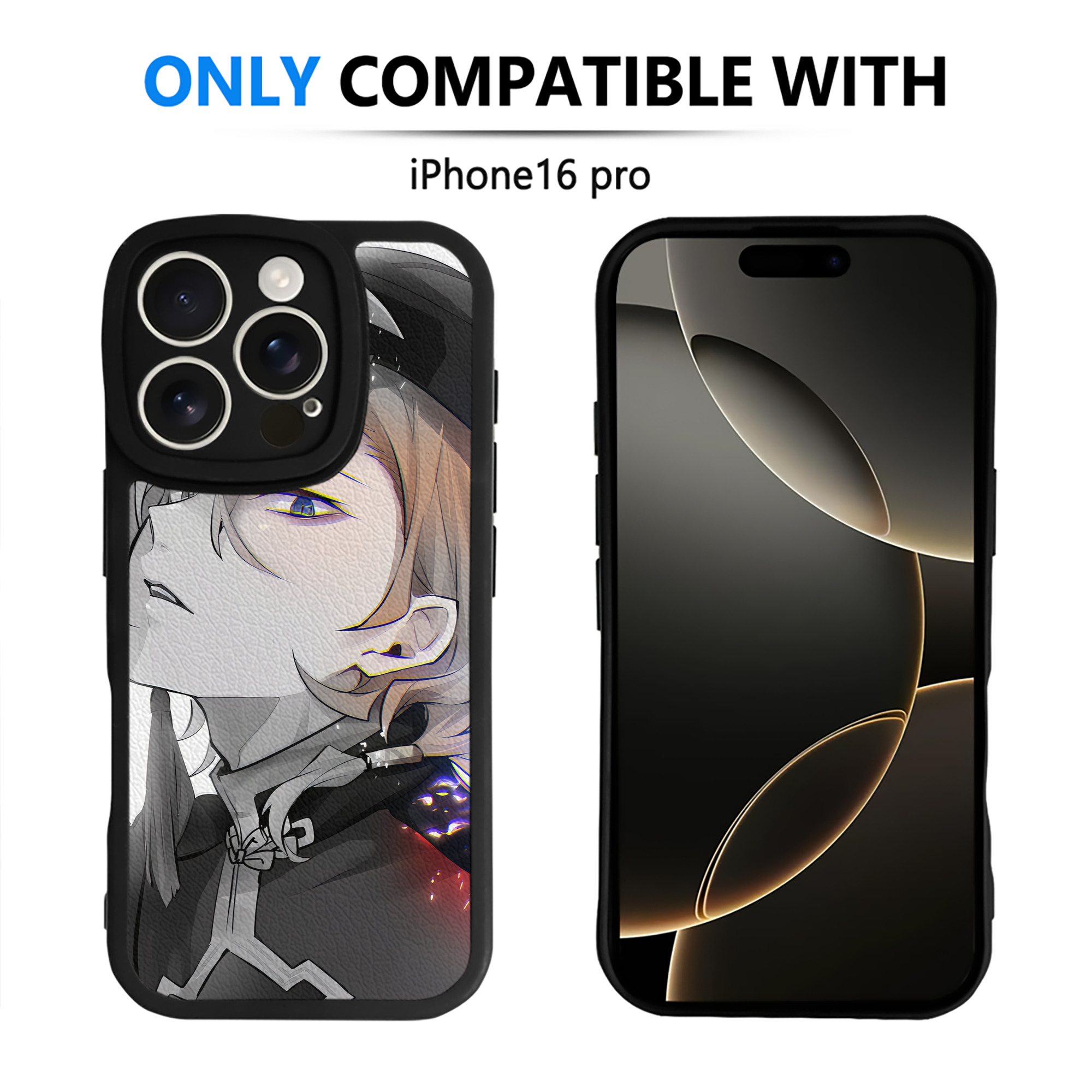 （画像用） 文豪ストレイドッグス Bungo Stray Dogs 【iPhone 16シリーズ対応】シリコンスマホケース（レザー調） 材質：シリコン